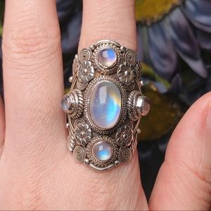 ‼️Clearance‼️ Sterling silver moonstone ring